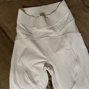 White High-Waisted Lululemon Leggings